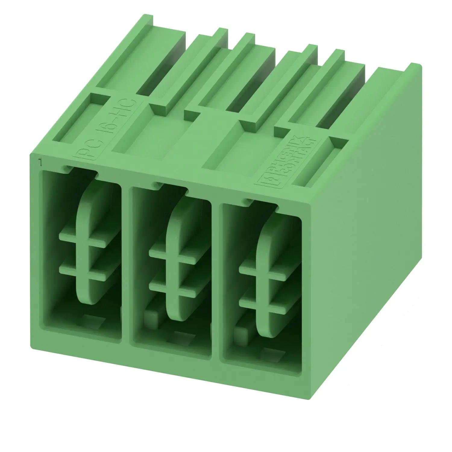 Produktfoto 1 von Phoenix Contact Steckbarer Klemmenblock Header 3-Kontakte 10.16mm-Raster