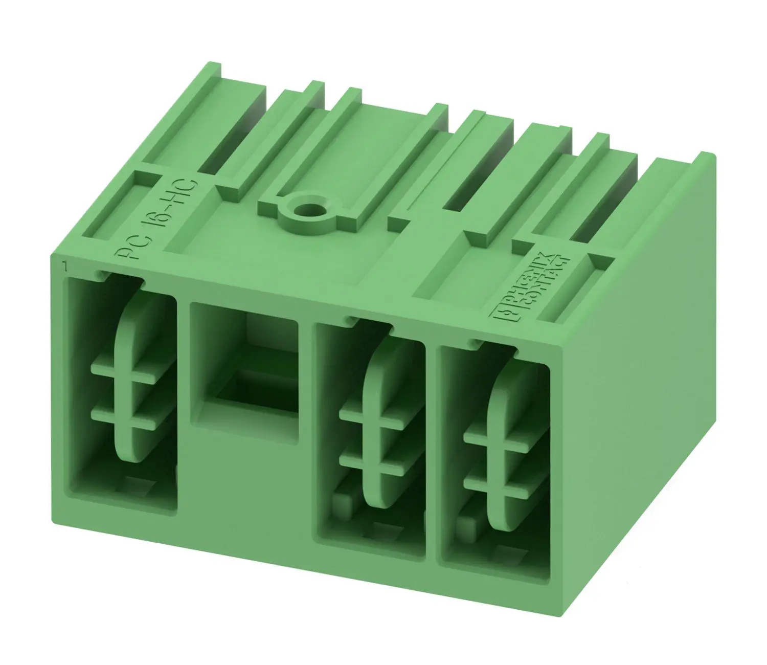 Produktfoto 1 von Phoenix Contact Steckbarer Klemmenblock Header 3-Kontakte 10.16mm-Raster