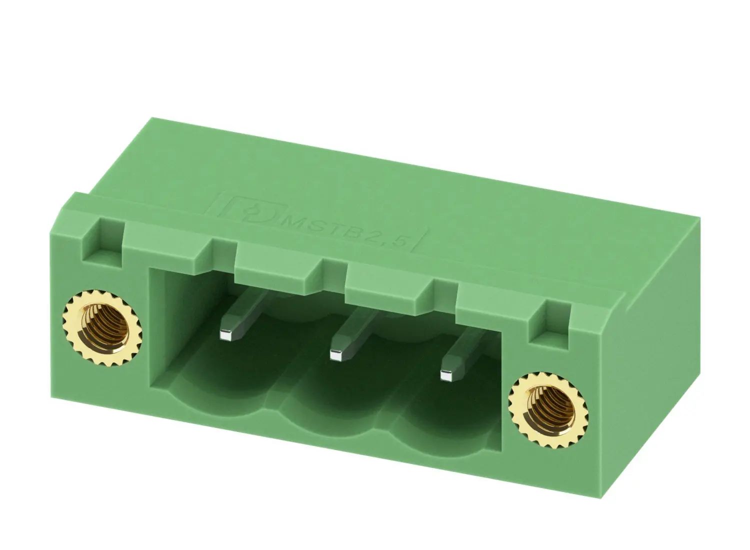 Produktfoto 1 von Phoenix Contact Steckbarer Klemmenblock Header 3-Kontakte 5.08mm-Raster
