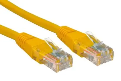 Produktfoto 1 von RS PRO Cat5e Ethernet-Kabel, 15 m, Gelb U/UTP Stecker, A RJ45 Stecker, B RJ45, Polyvinylchlorid