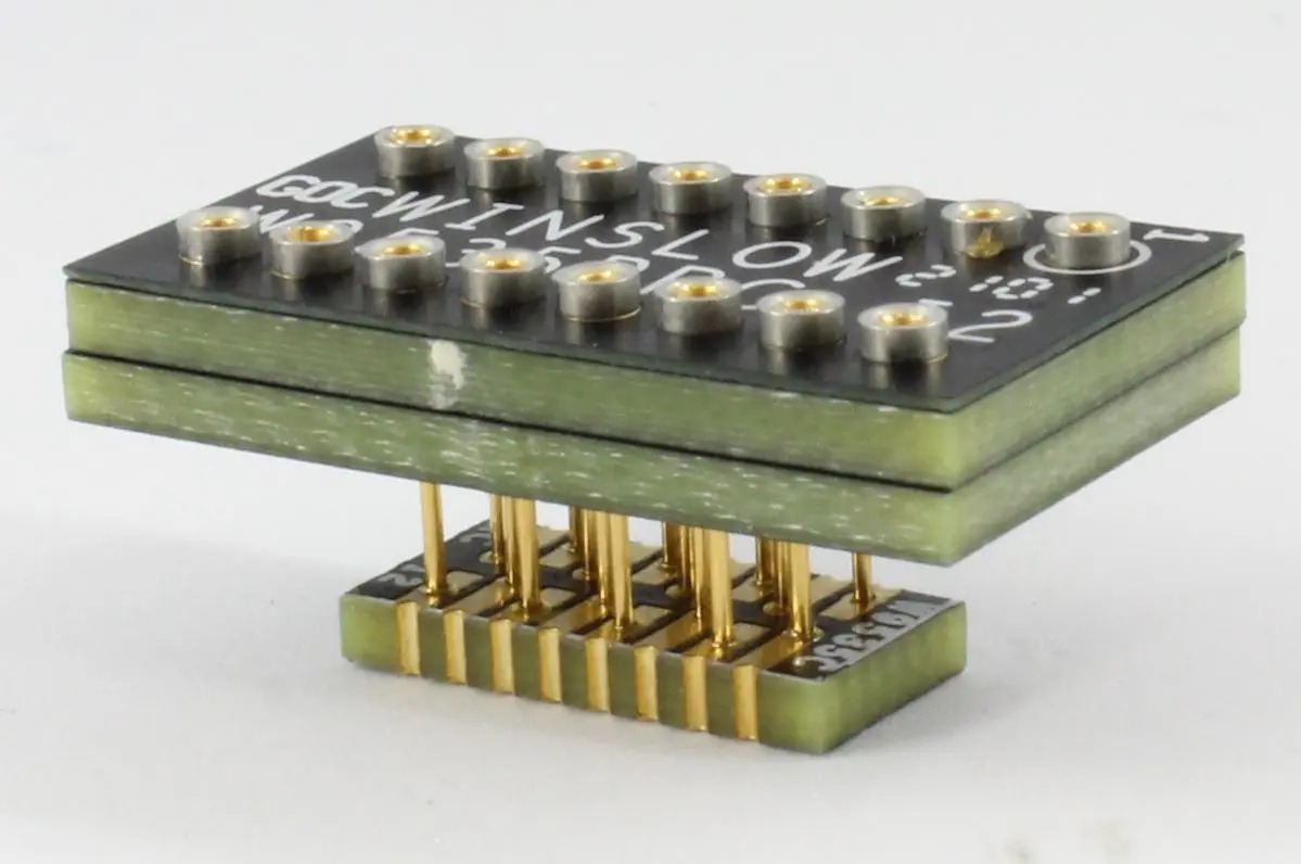 Produktfoto 1 von Winslow 7.62 mm Gerade SMD IC-Sockel-Adapter, - DIP SOJ/SOP Typ Ende 1 Verzinntes Nickel