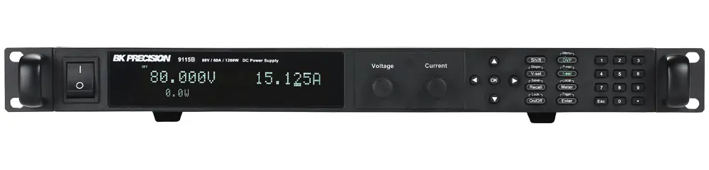 Produktfoto 1 von BK Precision BK9115B Digital Labornetzgerät 1.2kW, 0 → 80V / 0 → 60A