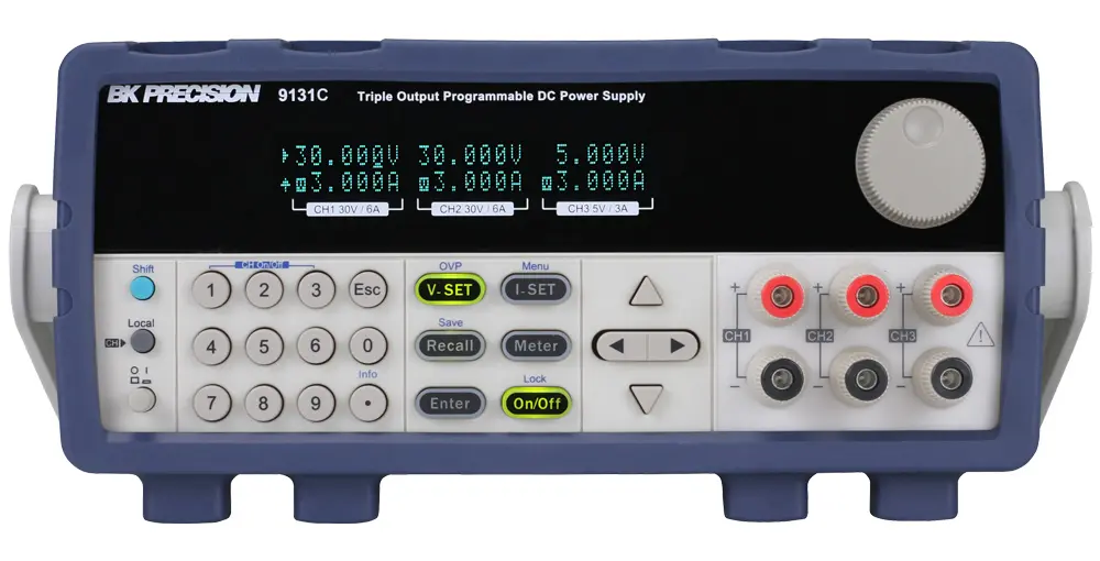 Produktfoto 1 von BK Precision BK9131C 3-Kanal Digital Labornetzgerät 375W, 0 → 5V / 0 → 3A