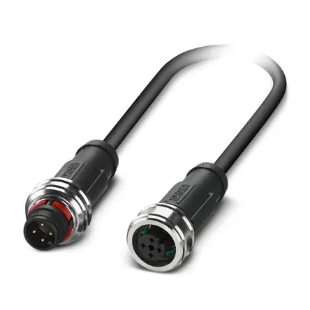 Produktfoto 1 von Phoenix Contact SAC Sensor-Betätigungselementkabel, M12 Stiftleiste Stecker / M12-Buchse Buchse, Länge 1.5 m