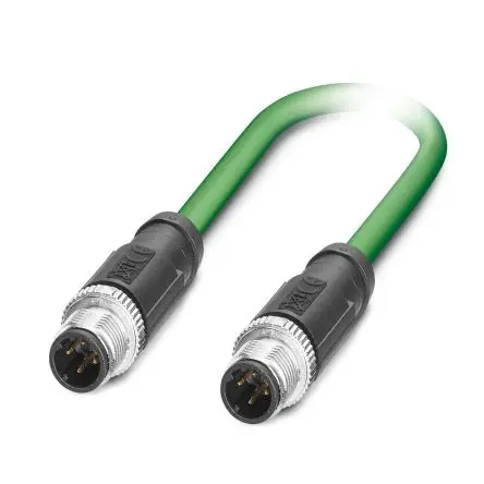 Produktfoto 1 von Phoenix Contact NBC Cat.5 Ethernet-Kabel, 5 m, Grün 4 Abgeschirmt Geschirmt, Aussen ø 6.5 mm Außen-ø , Polyvinylchlorid