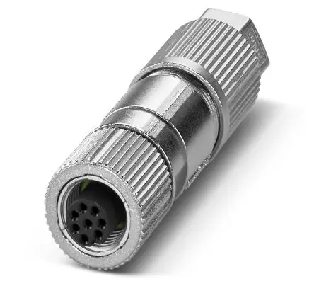 Produktfoto 1 von Phoenix Contact SACC 19 mm M12 Rundsteckverbinder Buchse 8-polig 2A Schraubanschlussklemme IP65, IP67