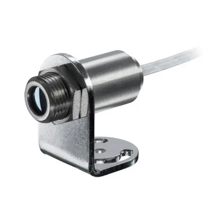 Produktfoto 1 von Optris Infrarot-Temperatursensor, Digital Thermometer Ausgang, ±0.3 % 3 m bis 600 °C, 50 °C Schraubanschlussklemme