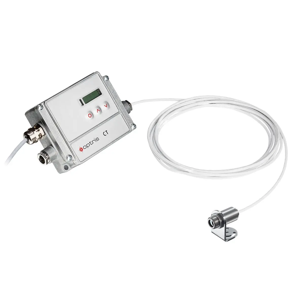 Produktfoto 1 von Optris Infrarot-Temperatursensor, Temperatursensor Ausgang, ±1 % bis 975 °C, -50 °C Schraubanschlussklemme