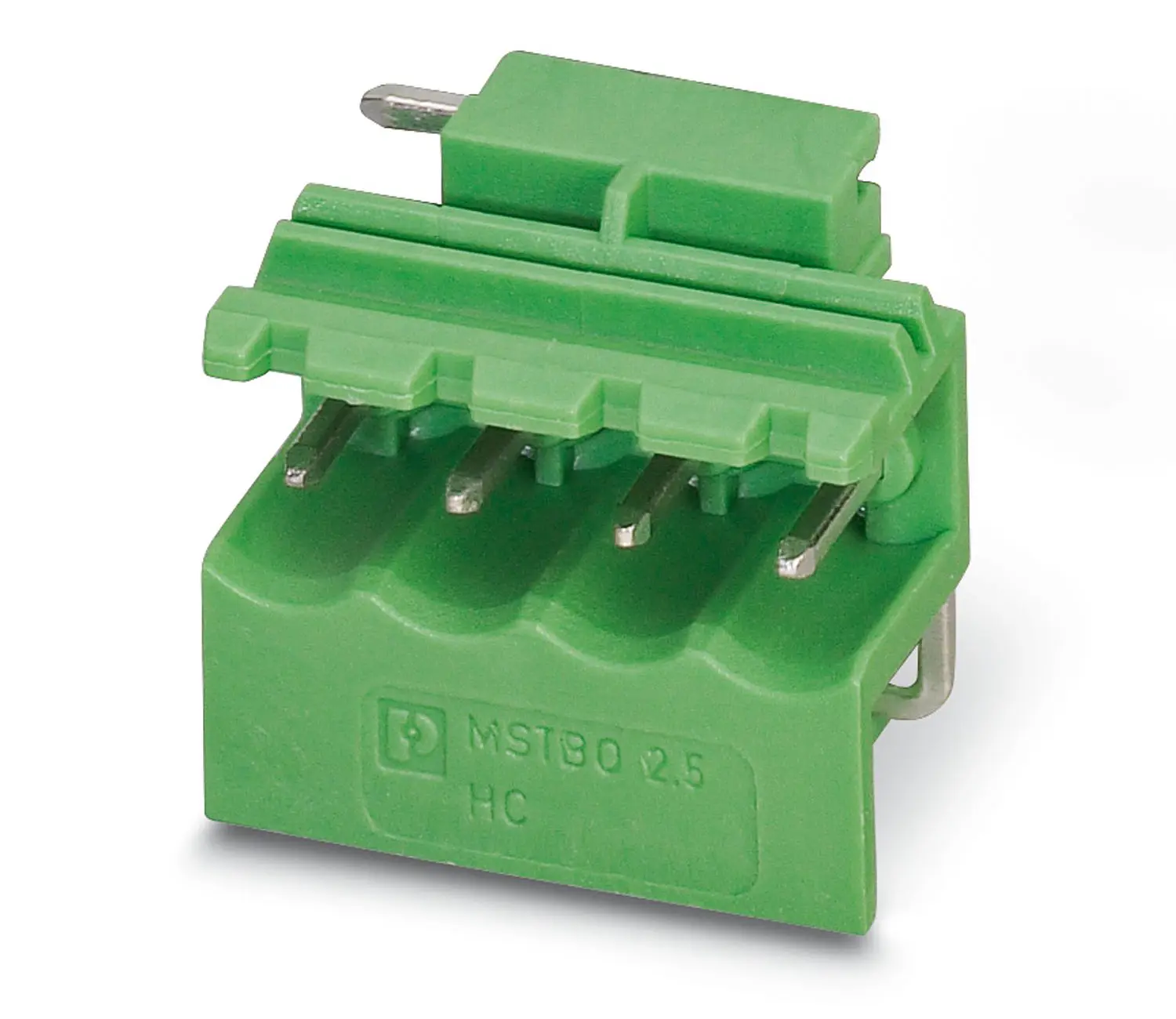 Produktfoto 1 von Phoenix Contact 5/ 4-G1L, MSTBO 2 Steckbarer Klemmenblock Header 4-Kontakte 5mm-Raster Gerade