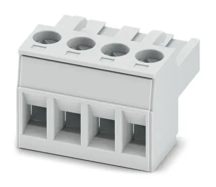 Produktfoto 1 von Phoenix Contact 5/4-ST KMGY, MSTBT 2 Leiterplattensteckverbinder Gerade, 4-polig / 1-reihig, Raster 5 mm