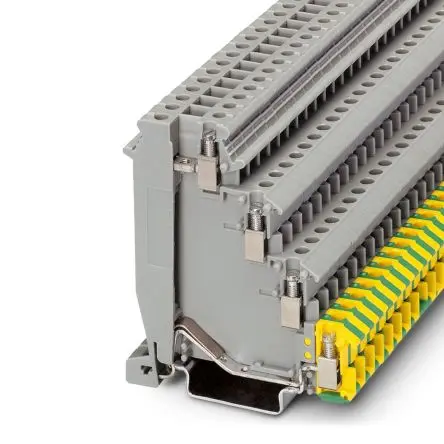 Produktfoto 1 von Phoenix Contact Anschlussklemmenblock DIN-Schiene 4 Grau, 2.5mm², 250V Schraubbefestigung