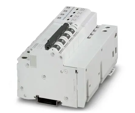 Produktfoto 1 von Phoenix Contact, Überspannungsableiter 30 kA DIN-Hutschiene VAL-CP-MCB-3S-350/40/FM