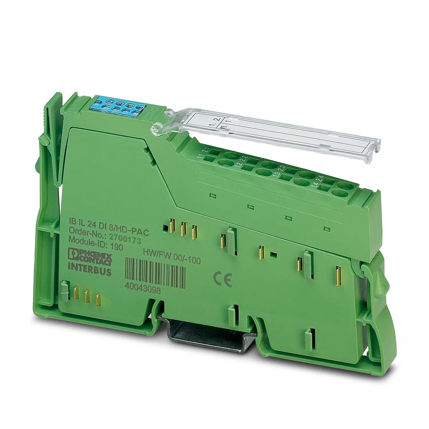 Produktfoto 1 von Phoenix Contact IB IL 24 DI8/HD-PAC für E/A-Systeme Digital Eingang