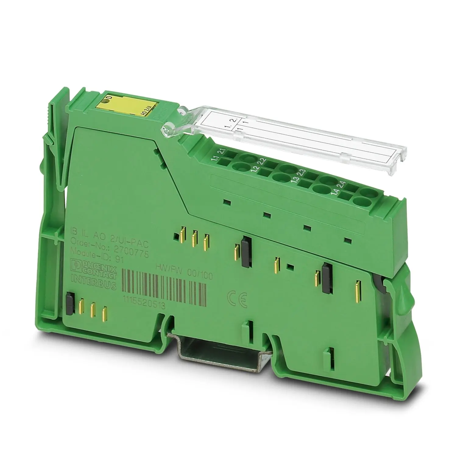 Produktfoto 1 von Phoenix Contact IB IL AO 2/UI-PAC Analog Ausgang