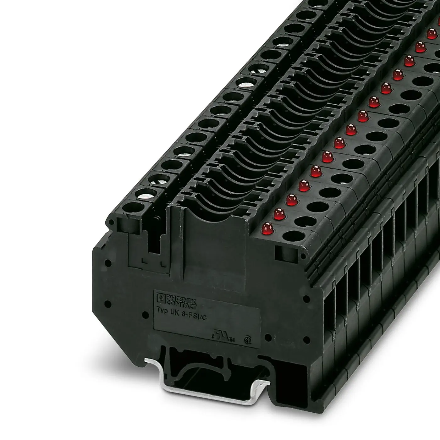Produktfoto 1 von Phoenix Contact UK 6-FSI/C-LED12 Abgesicherter Anschlussklemmenblock 2 Braun, 6 mm², 32 V Schraubbefestigung