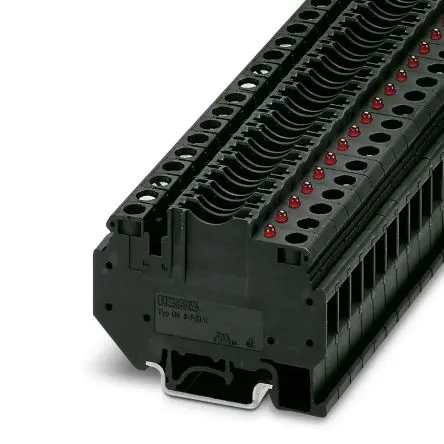 Produktfoto 1 von Phoenix Contact UK 6-FSI/C-LED12 Modularer Sicherungs-Anschlussklemmenblock 2 Braun, 6mm², 32V Schraubbefestigung