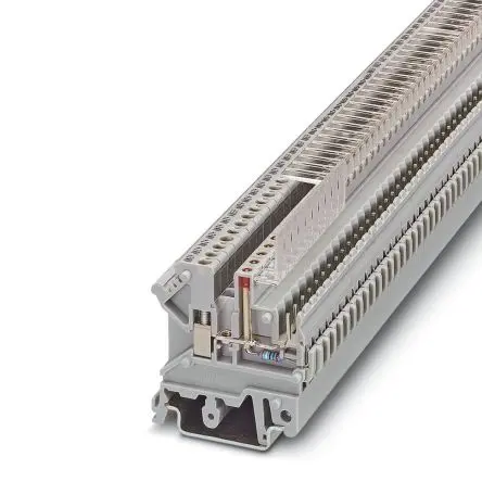 Produktfoto 1 von Phoenix Contact UK 3-MVSTB-5 Anschlussklemmenblock für Durchkontaktierung 1 Grau, 2.5mm², 250V Schraubbefestigung