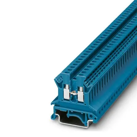 Produktfoto 1 von Phoenix Contact Anschlussklemmenblock für Durchkontaktierung 2 Blau, 2.5mm², 800V Schraubbefestigung