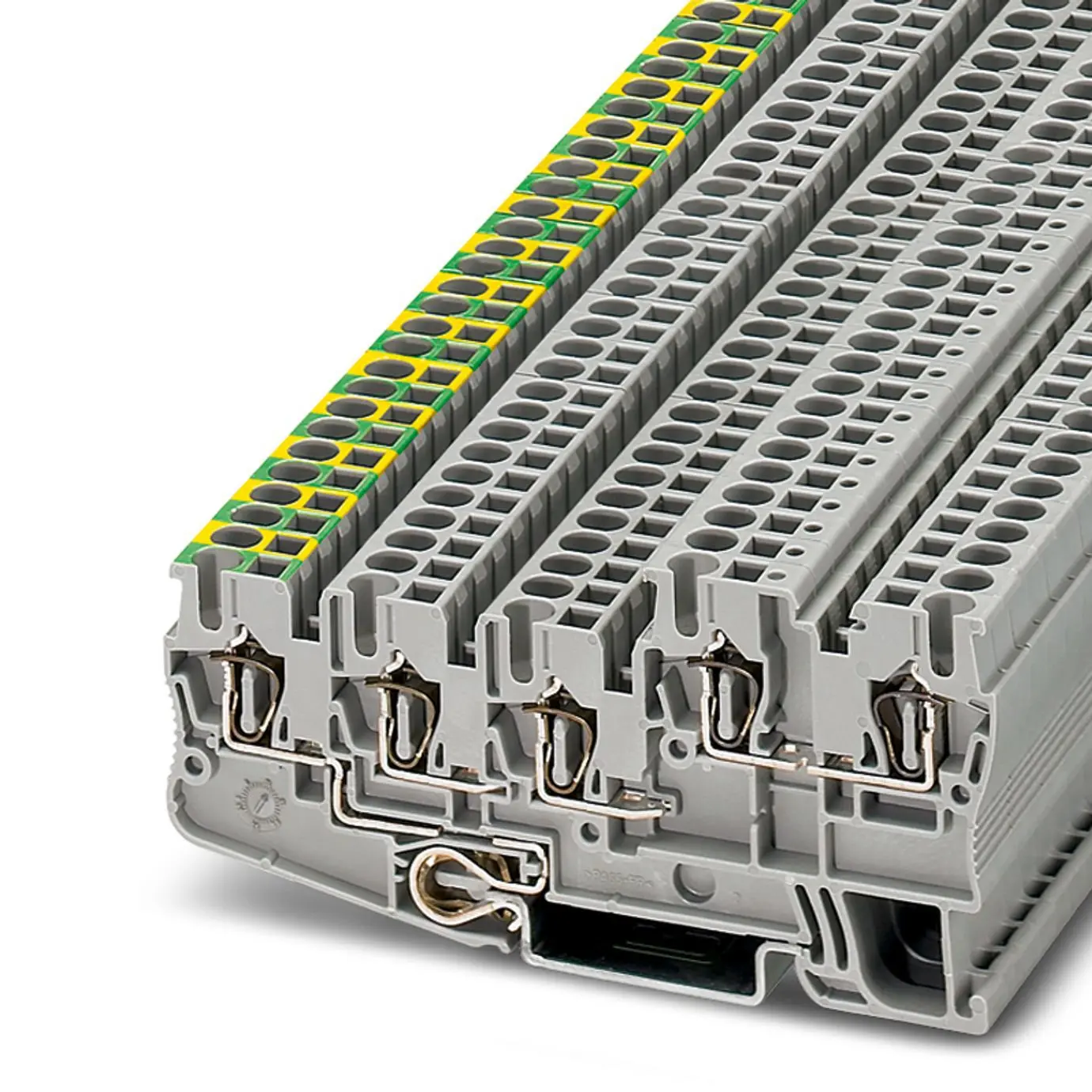 Phoenix Contact Anschlussklemmenblock 4 Grau, 2.5 mm², 250 V Federanschlussklemme