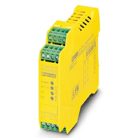 Produktfoto 1 von Phoenix Contact PSR-SPP Sicherheitsrelais 24V dc, 2 Sicherheitskontakte, Manuell EN 62061, EN ISO 13849, IEC 61508,
