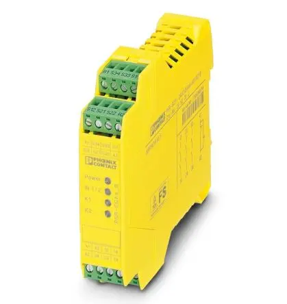 Produktfoto 1 von Phoenix Contact PSR-SPP Sicherheitsrelais 24V dc, 3 Sicherheitskontakte, Manuell IEC 61810-3, EN ISO 13849, IEC 61508,