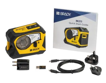 Produktfoto 1 von Brady M211 Etikettendrucker bis 19.05 mm Etiketten Tragbares Gerät, US, Typ G, EU