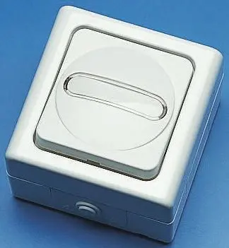Produktfoto 1 von Kopp Kontrollleuchten Nassraumschalter Weiß IP 44 10A