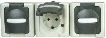 Produktfoto 1 von Kopp Steckdose Grau / 16A