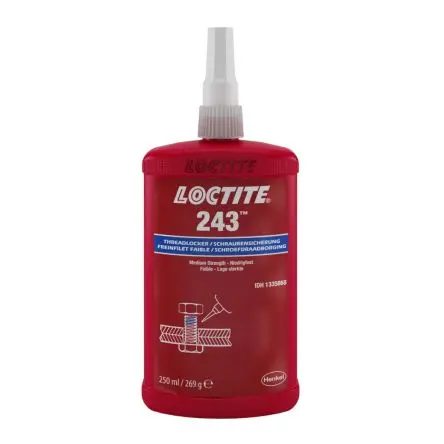 Produktfoto 1 von Loctite 243 Gewindesicherung Flüssig Blau, Mittelfest