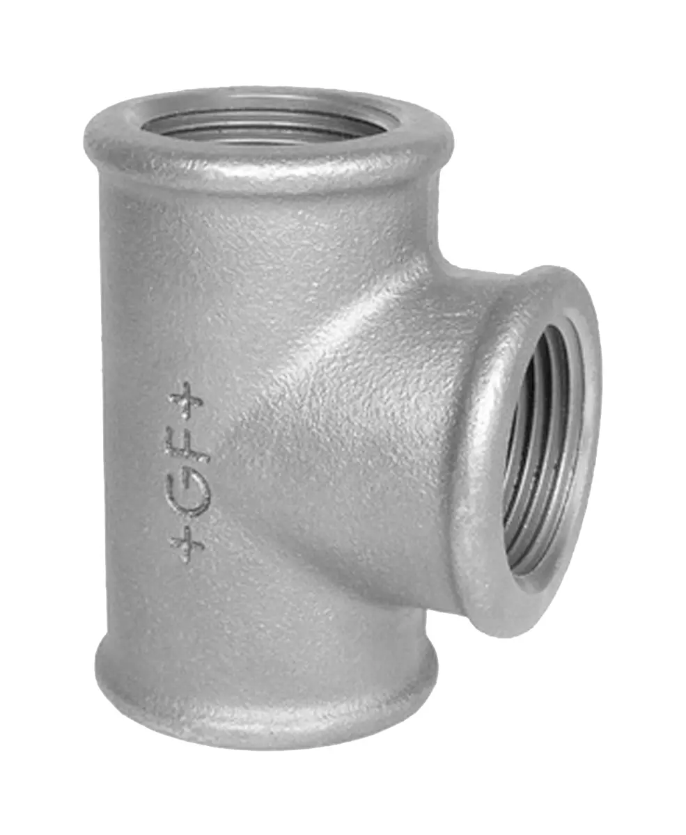 Produktfoto 1 von Georg Fischer Temperguss T-Abzweig Temperguss Fitting Galvanisiert Buchse G 19.05 mm Buchse BSPP 19.05 mm Buchse BSPP
