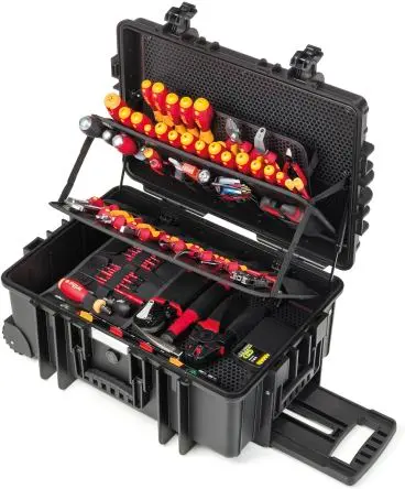 Produktfoto 1 von Wiha VDE 1000V zugelassen Elektriker-Werkzeugsatz Werkzeugsatz, Tasche 116-teilig