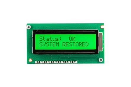 Produktfoto 1 von Midas Monochrom LCD, LCD LED 2 x 16, Hintergrund Schwarz, Parallel Interface