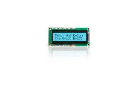 Midas MD Monochrom LCD, LCD LED 2 x 16, Hintergrund Schwarz, Parallel Interface