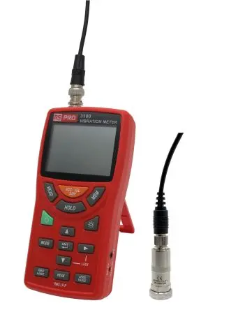 Produktfoto 1 von RS PRO 3100, 1-Achsen, Beschleunigung, Geschwindigkeit, Verdrängung LCD Schwingungsmessgerät 0.02 m/s² → 20m/s²