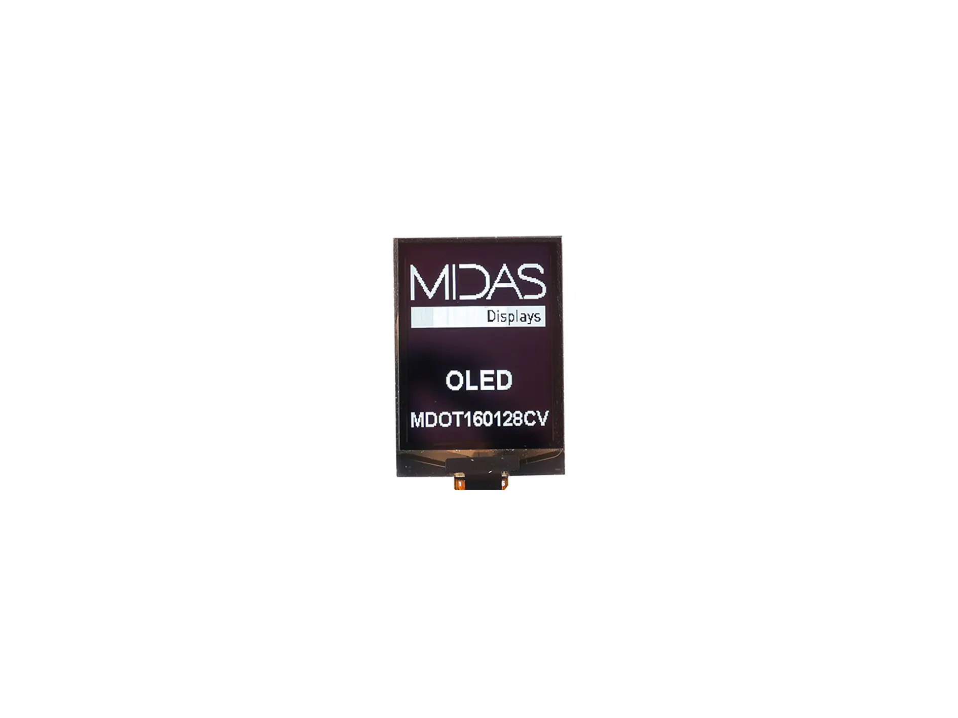 Produktfoto 1 von Midas 1.92 in Weiß OLED-Display 96 x 32 pixel, 28.908 x 39.34 mm / 48,8:1,41 Passiv-Matrix COT