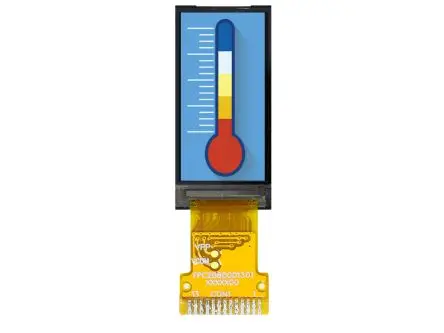 Produktfoto 1 von Midas Farb-LCD 0.96 Zoll SPI, 80 x 160 pixel, 10.8 x 21.696 mm LED
