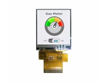 Produktfoto 1 von Midas Farb-LCD 1.44 Zoll MCU, RGB Touchscreen Rtp, 128 x 128 Pixel, 25.4976 x 26.496 mm LED