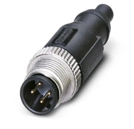 Produktfoto 1 von Phoenix Contact SACC M12 M12 Rundsteckverbinder Stecker 5-polig Stecker 25mA IP67