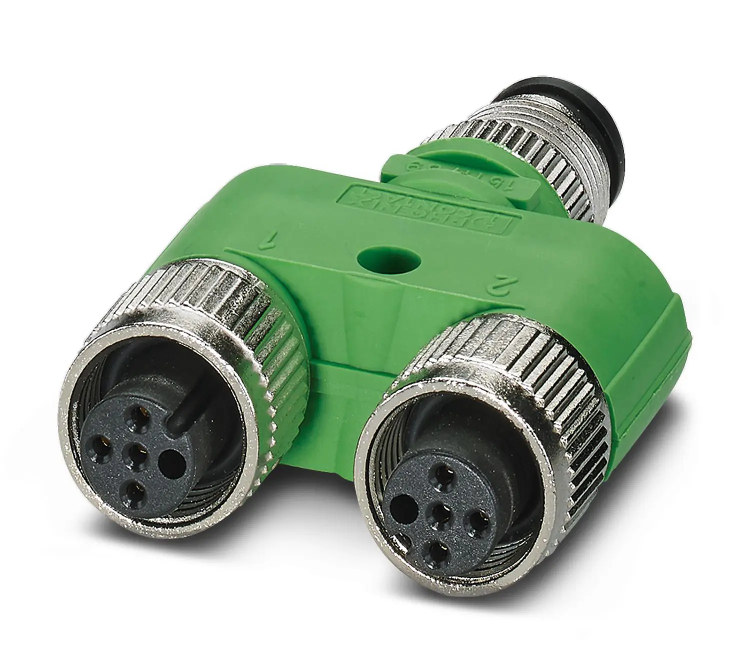 Produktfoto 1 von Phoenix Contact, Gerade SAC-5P-M12Y/2XM12FS VP S21 1514029 Rundsteckverbinder Adapter 5 M12, IP40, IP65 Stecker 5 M12