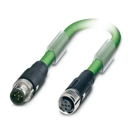 Produktfoto 1 von Phoenix Contact SAC-5P, 5-polig Buskabel, M12, Gerade Stecker 5 / M12 Buchse, Länge 5 m