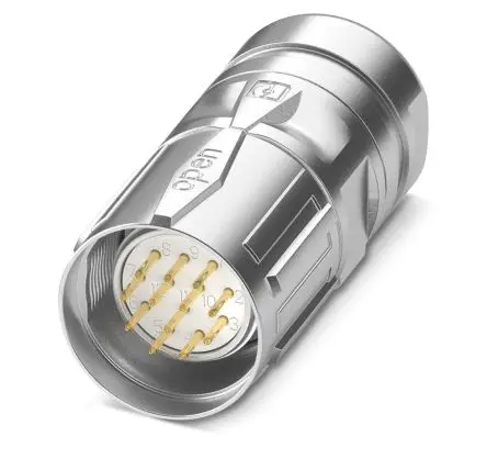 Produktfoto 1 von Phoenix Contact M23 Rundsteckverbinder Stecker 19-polig 6A Kabel IP67