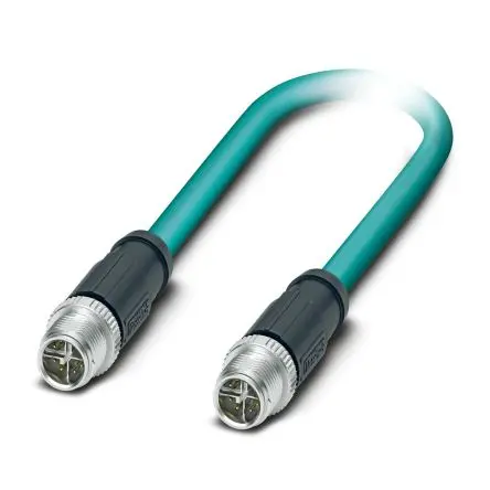 Produktfoto 1 von Phoenix Contact NBC Cat6a Ethernet-Kabel, 1 m, Blau 8 Abgeschirmt Geschirmt, Aussen ø 6.4 mm Außen-ø , Polyurethan