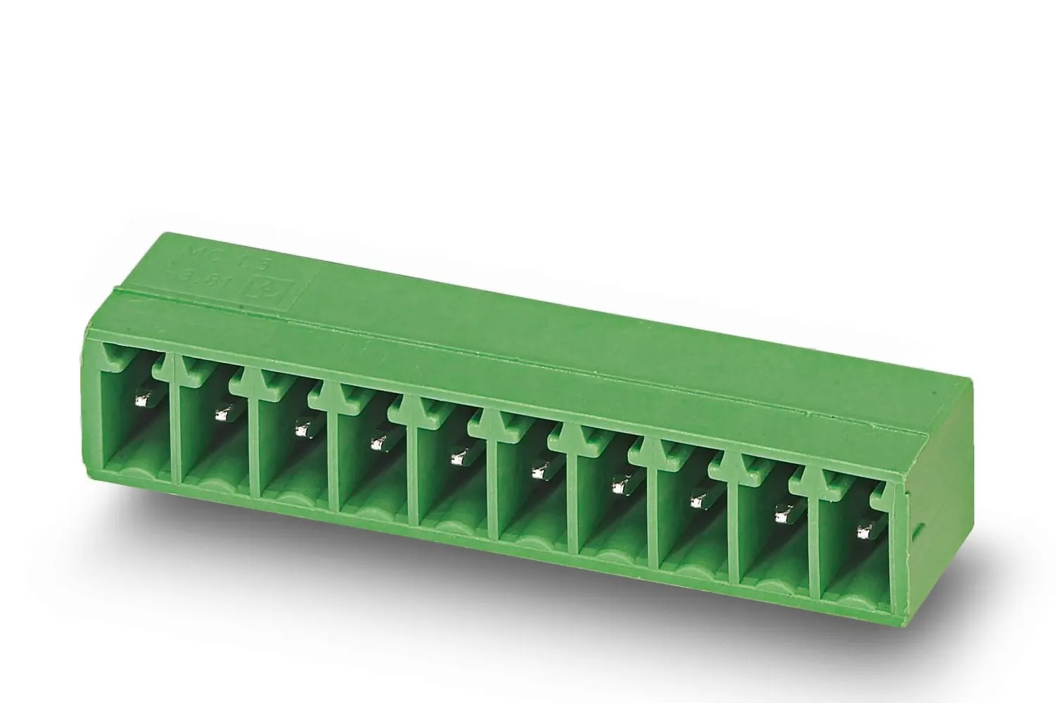 Produktfoto 1 von Phoenix Contact COMBICON MC Steckbarer Klemmenblock Header 4-Kontakte 3.81mm-Raster gewinkelt