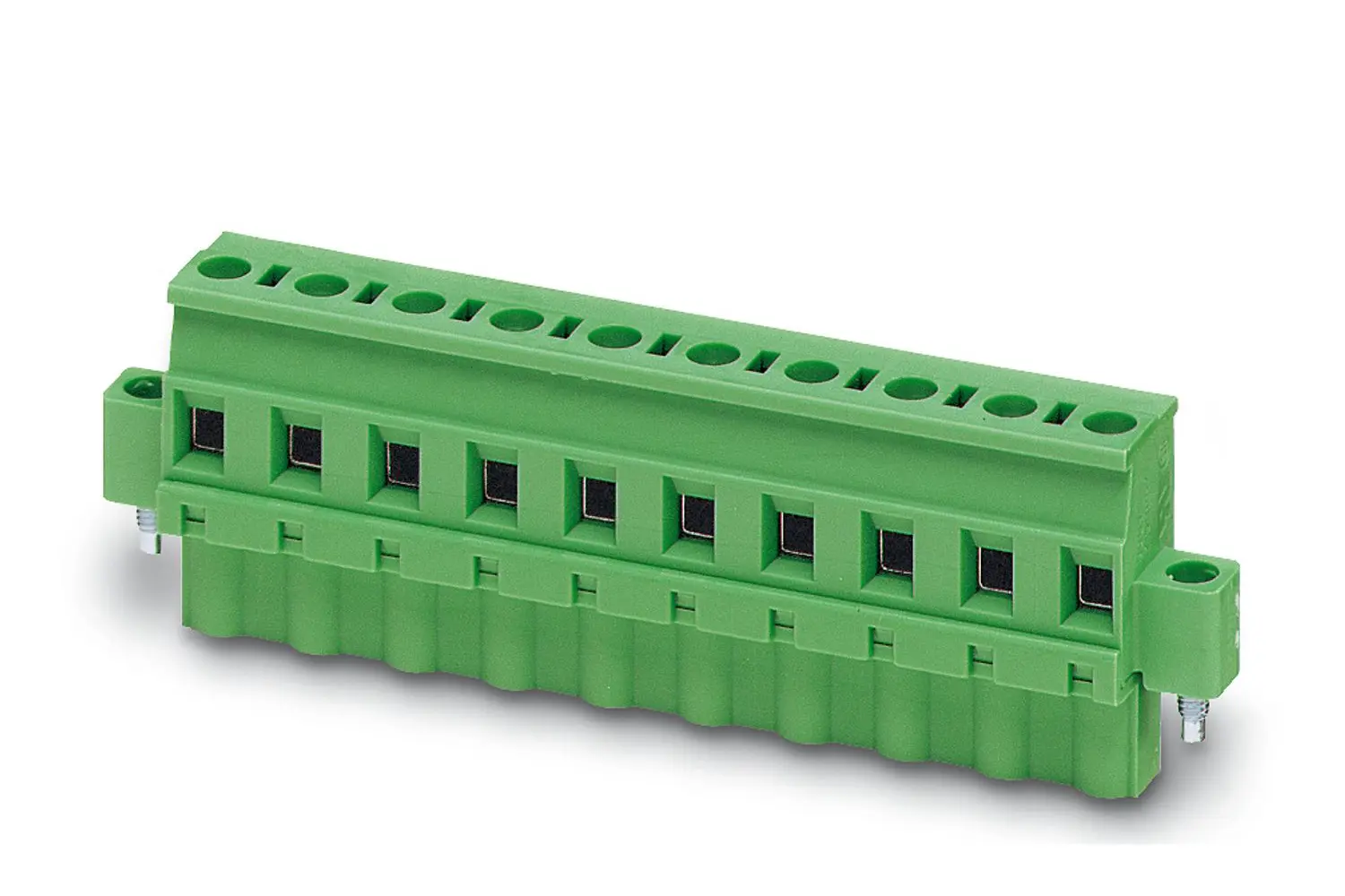 Produktfoto 1 von Phoenix Contact Steckbarer Klemmenblock Steckverbinder 2-Kontakte 7.62mm-Raster gewinkelt