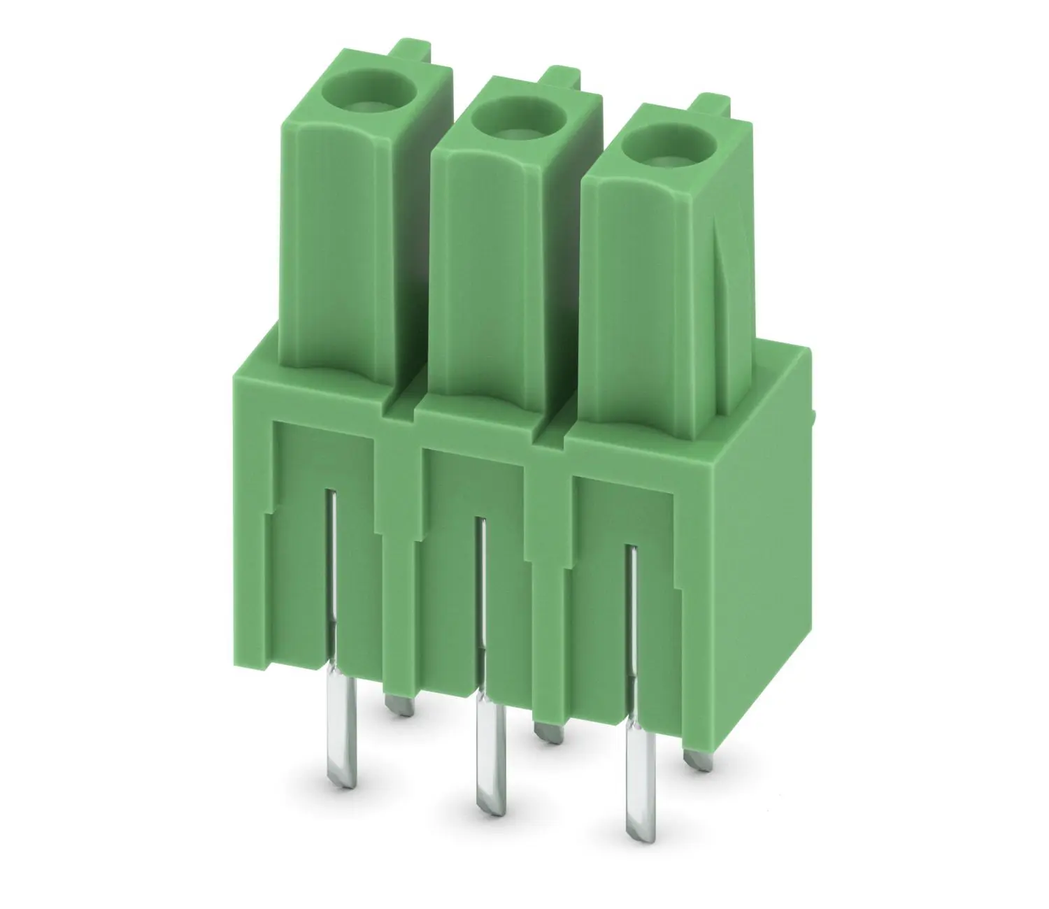 Phoenix Contact COMBICON MC Steckbarer Klemmenblock Invertierte Stiftleiste 3-Kontakte 3.81mm-Raster Gerade