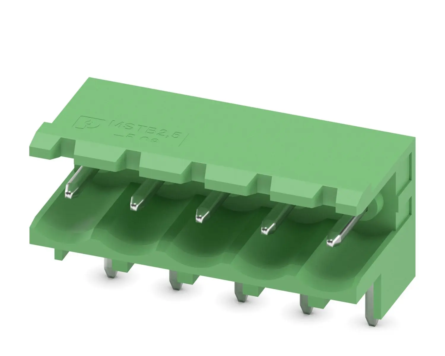 Produktfoto 1 von Phoenix Contact COMBICON MSTB Steckbarer Klemmenblock Header 5-Kontakte 5.08mm-Raster