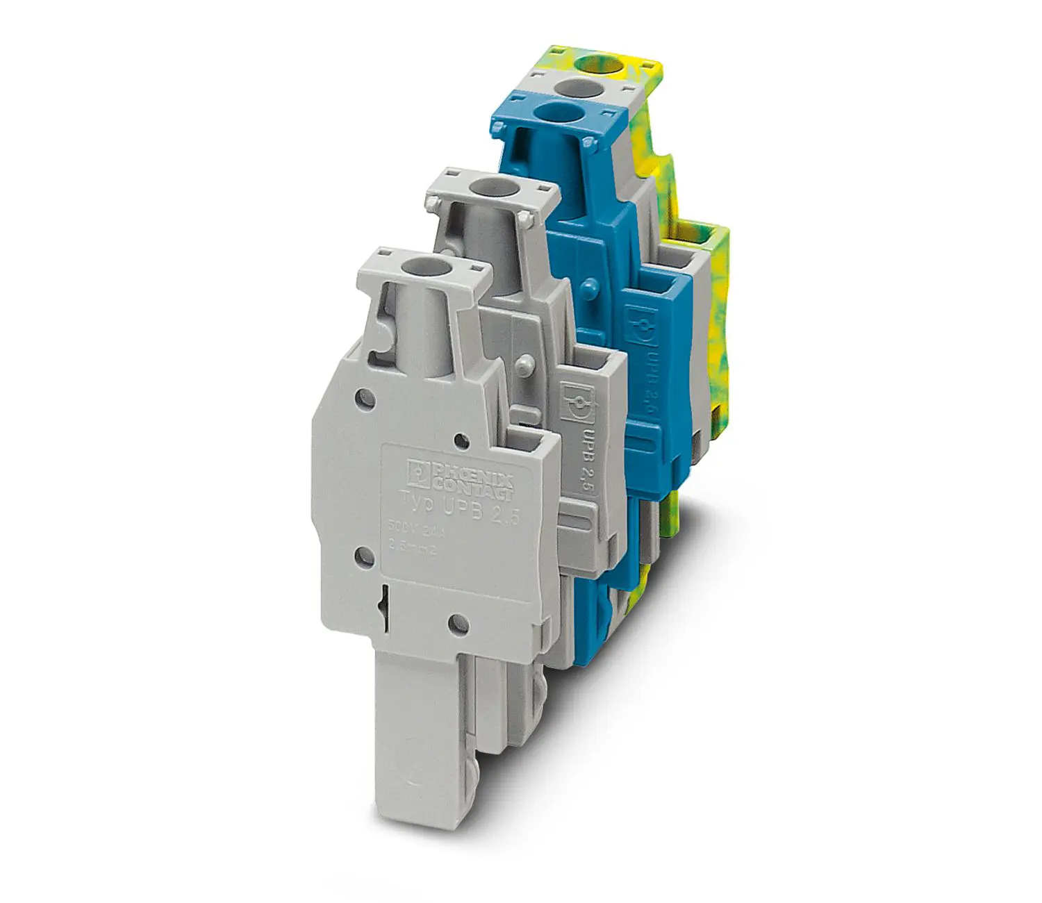 Produktfoto 1 von Phoenix Contact UPBV-COMBI Steckbarer Klemmenblock Steckverbinder