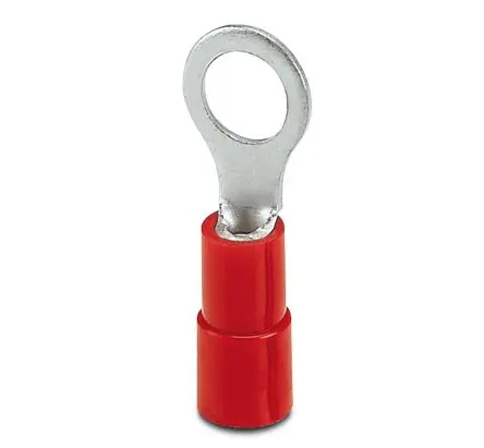 Produktfoto 1 von Phoenix Contact Ringkabelschuh, Isoliert 20 AWG, Polyamid, Rot, aussen ø 5 mm, innen ø 5.3 mm, M5