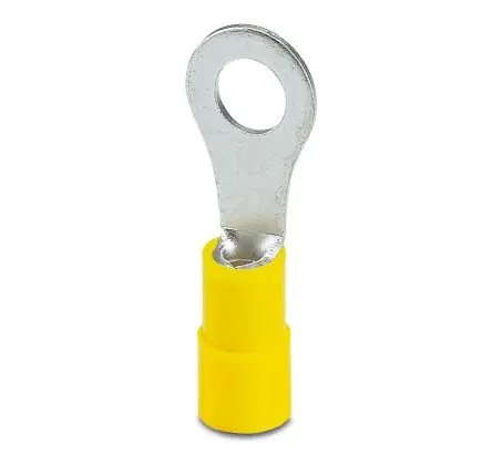 Produktfoto 1 von Phoenix Contact C-RCI Ringkabelschuh, Isoliert, Polyamid, Gelb, aussen ø 6 mm, innen ø 6.5 mm, M6