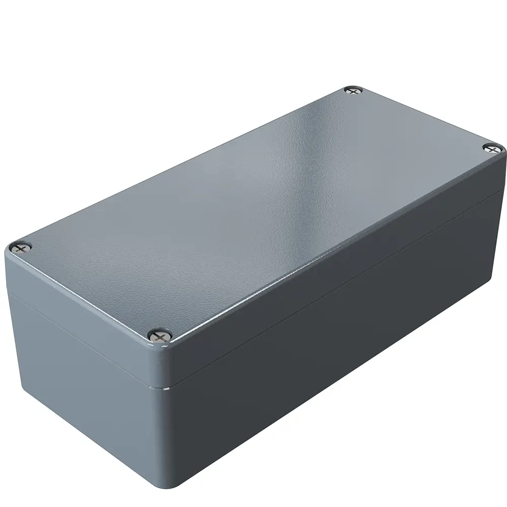 Produktfoto 1 von Rose Aluminium Standard; Gehäuse; Aluminiumdruckguss; Grau; IK09 IP66 Breite 100 mm Höhe 80 mm Länge 200 mm